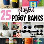 A penny saved is a penny earned. Teach them how to save when they're young, and they'll be set for life! | #PlayIdeas #DIY #homemade #piggybanks #saving #money #kids #budget #learning