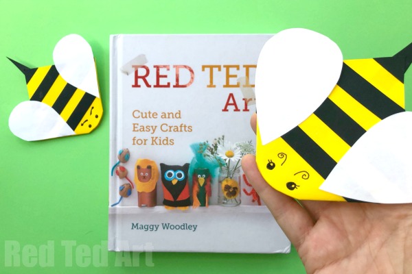 Cool and Crafty Bee Bookmark-DIY