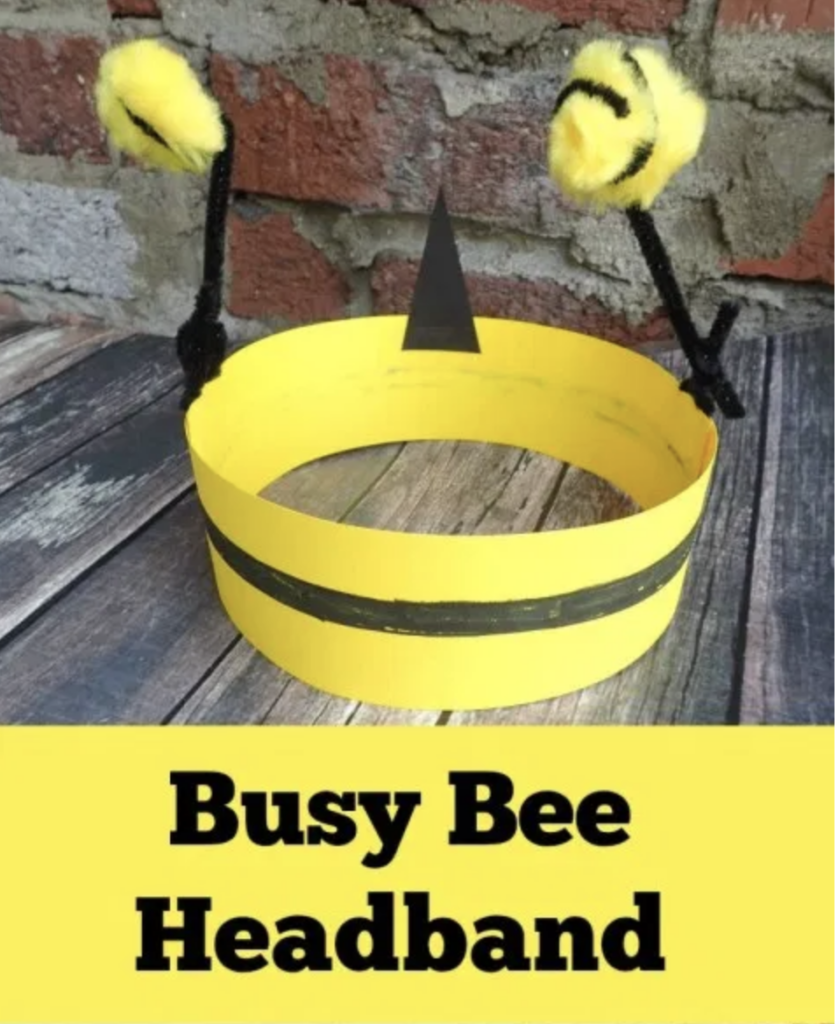 DIY Busy Bee Head Band for Kids-craft-play-ideas
