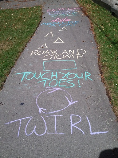 chalk obstacle course, Games You Can Play With Sidewalk Chalk